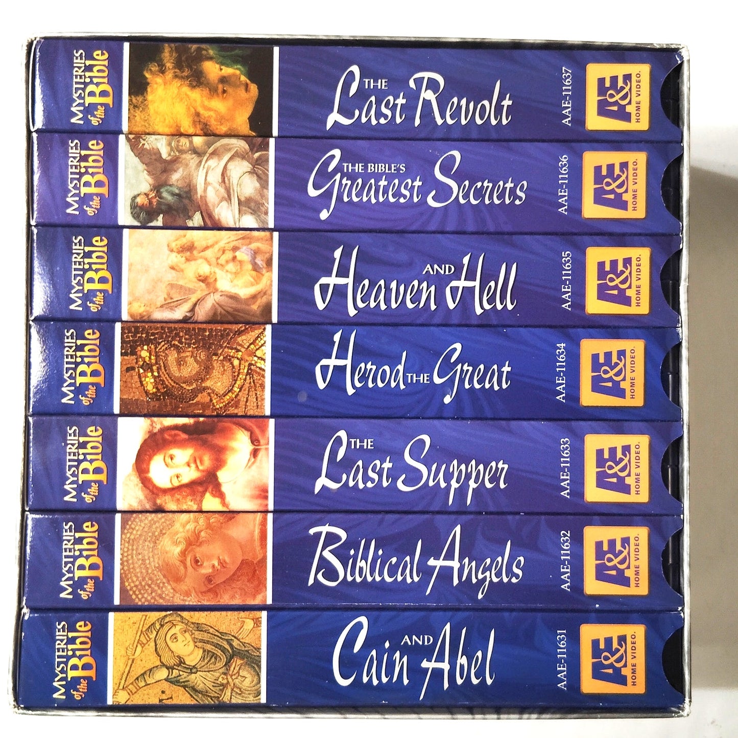 Mysteries of the Bible VHS 7‑Tape Box Set 1995 A&E Documentary
