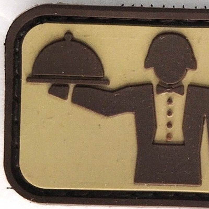 Room Service Novelty Patch MSM Desert PVC 3" × 1‑1/8" Hook Back