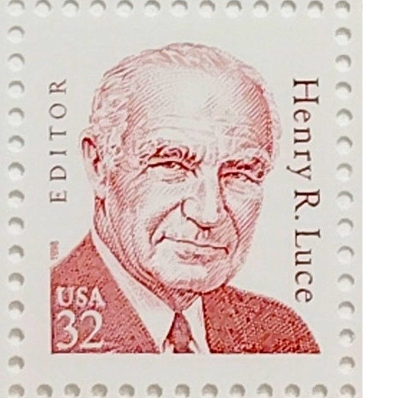 Block of 6 – 1998 USA 32¢ Henry R. Luce MNH Great Americans Series, Scott 2935