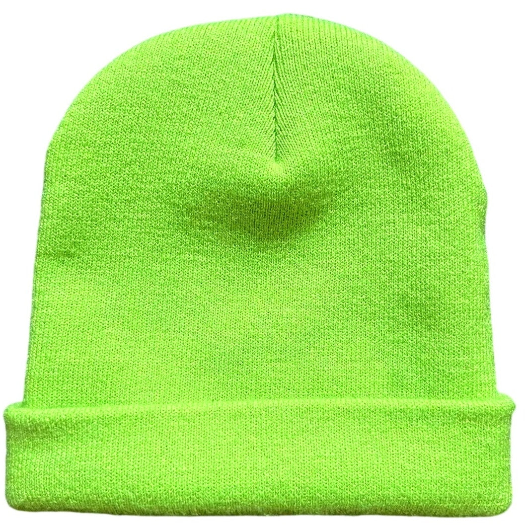 WESC Puncho Beanie – Neon Green – One Size