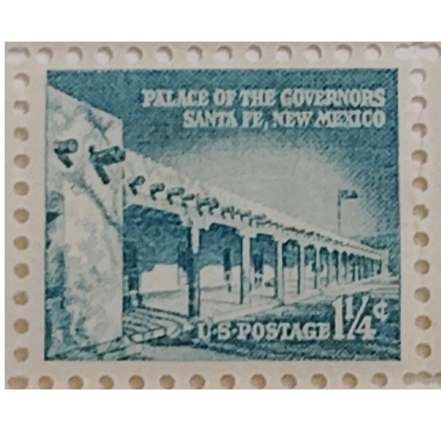 MNH Block of 10 – 1960 USA 1¼¢ Palace of the Governors Scott 1031A