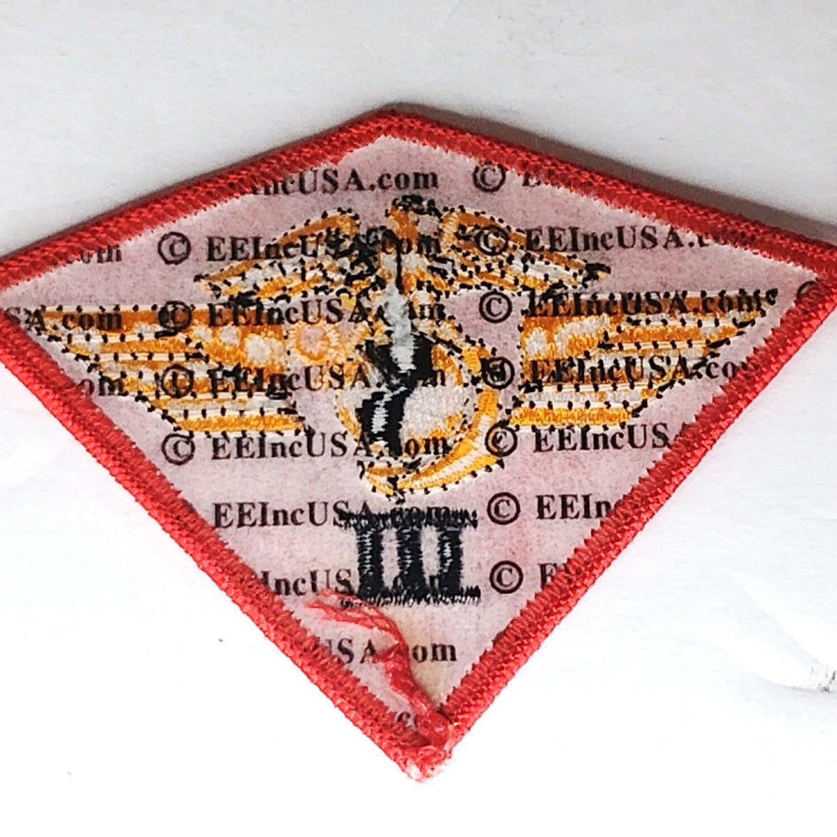 USMC 3rd Marine Aircraft Wing Patch Red Diamond 3‑3/4" × 2‑3/4"