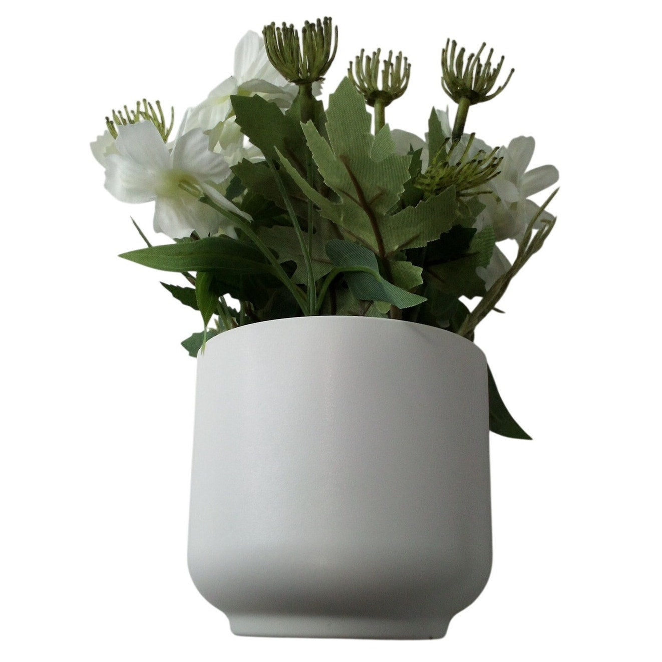 White Floral Artificial Arrangement – Room Essentials – 8" × 4" Decorative Accent