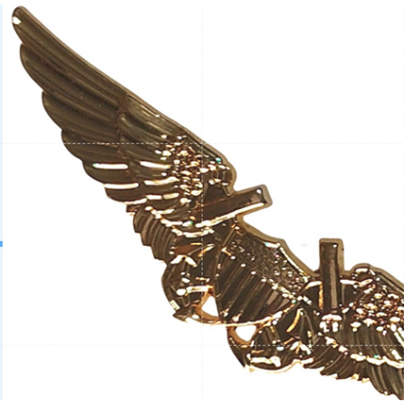 Navy Flight Officer (NFO) Wings Novelty Biker Jacket Hat Lapel Pin 2‑3/4" × 5/8"