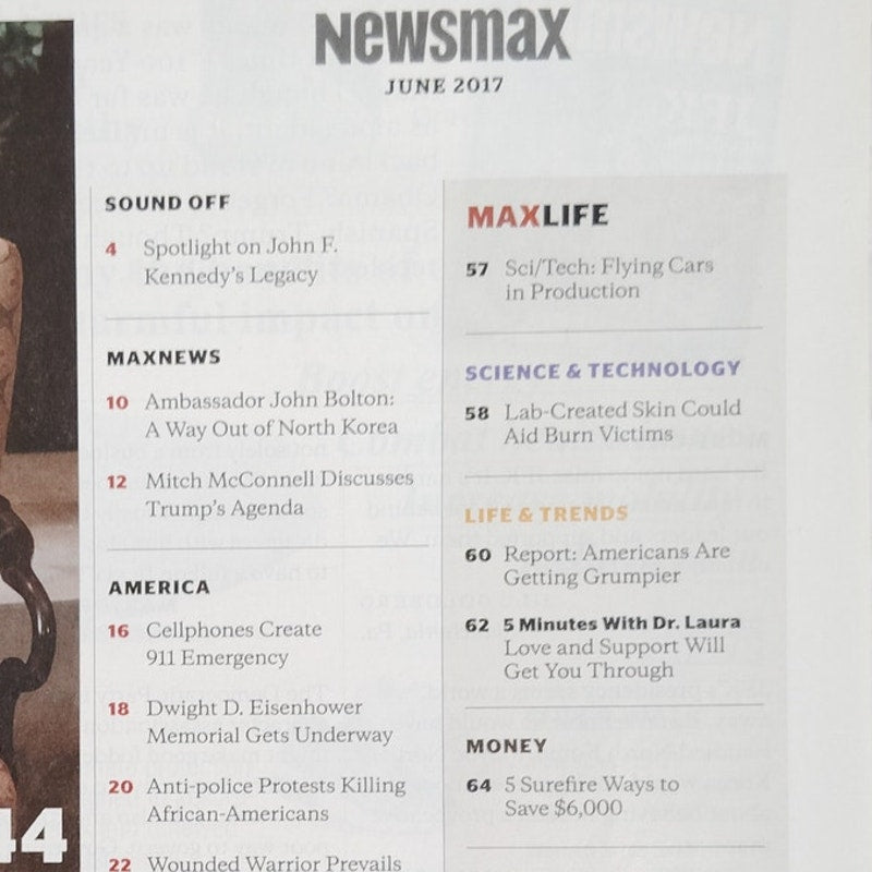 Newsmax Magazine June 2017 Supreme Court Shake-Up Trump Back Issue