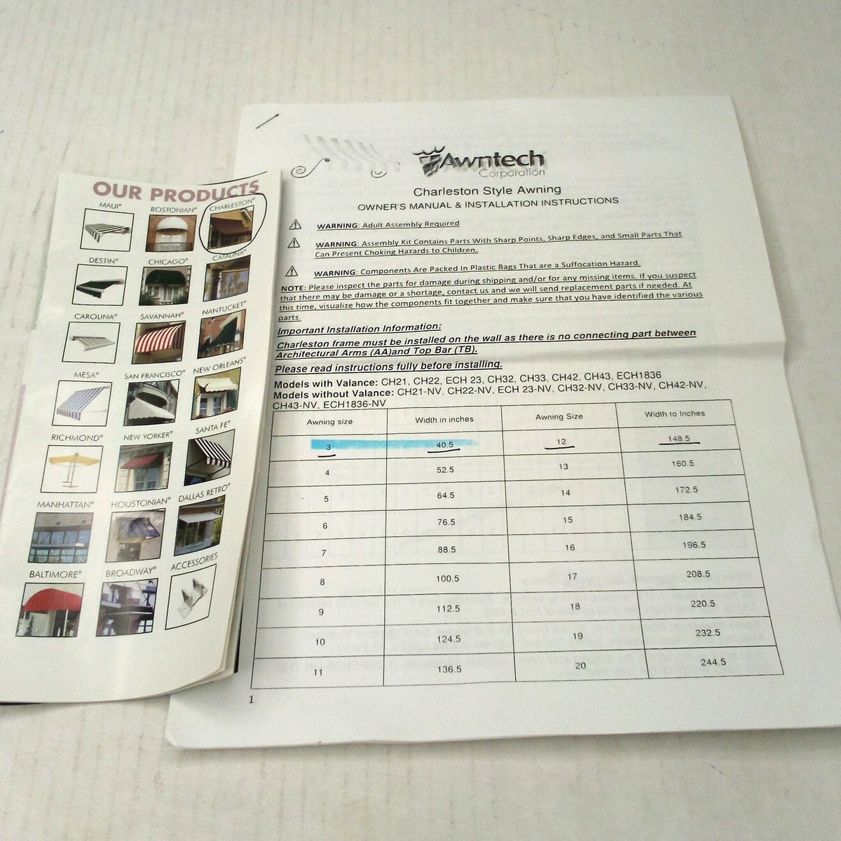 Awntech Charleston 3 ft Yellow Window Awning Scrolled Arm Acrylic Fixed