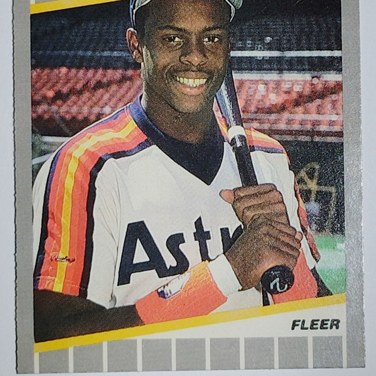 1989 Fleer Gerald Young #370 Houston Astros Outfield - Rainbow Jersey VG/EX