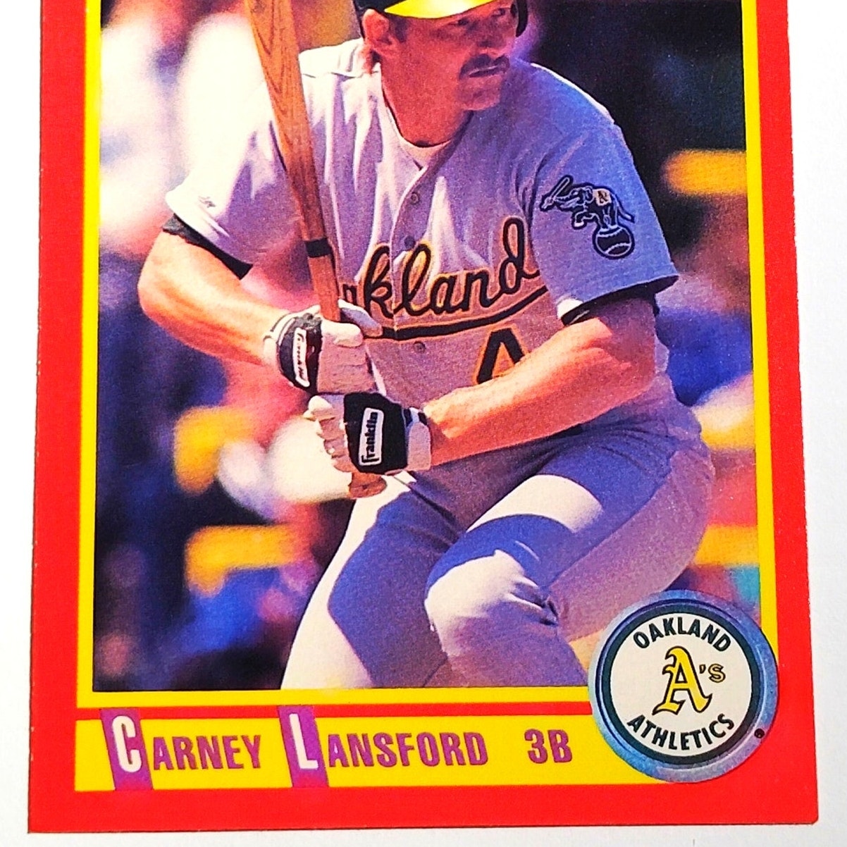 1990 Score Carney Lansford #296 Oakland Athletics Third Baseman MLB EX