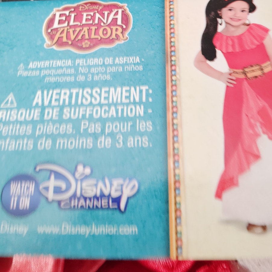 Elena of Avalor Girls Costume Small Ruffled Hemline Sparkle Mesh Underskirt