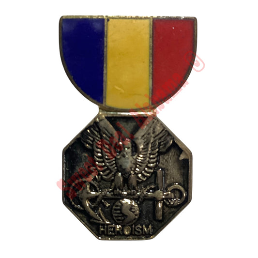 Navy & Marine Corps Medal, Mini, Hat/Lapel Pin 1-1/8"H x 11/16"W