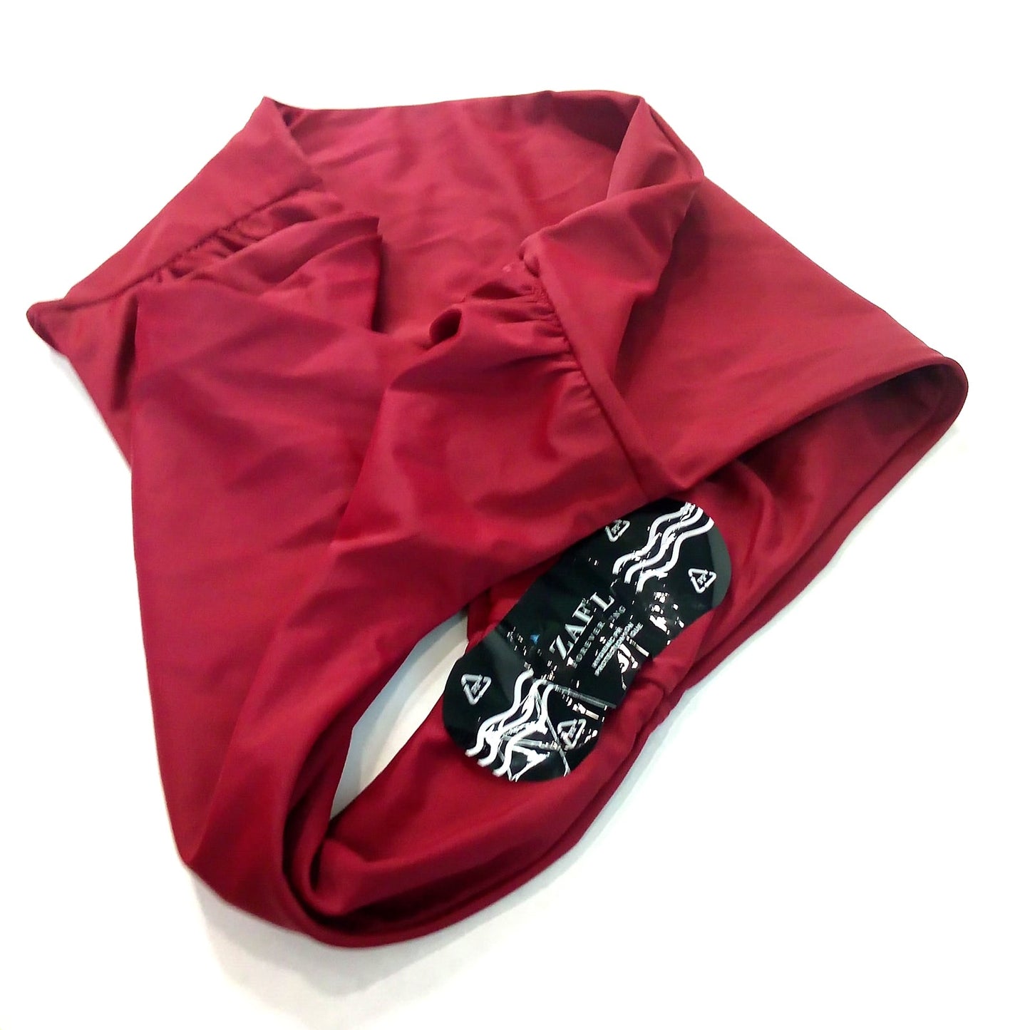 Zaful Red High Waisted Bikini Bottoms Women’s Large (US 8) Swimwear