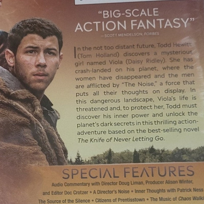 Chaos Walking DVD 2021 Sci Fi Adventure Thriller Daisy Ridley Holland Mikkelsen