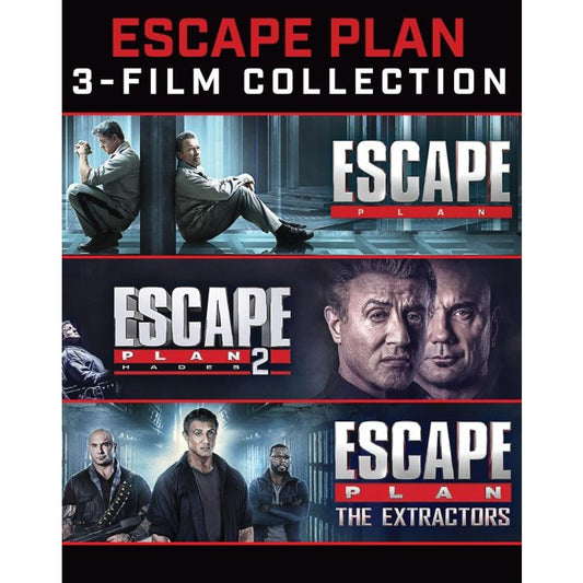 Escape Plan 1-3 Trilogy Blu-ray Sylvester Stallone Schwarzenegger Action Thrills