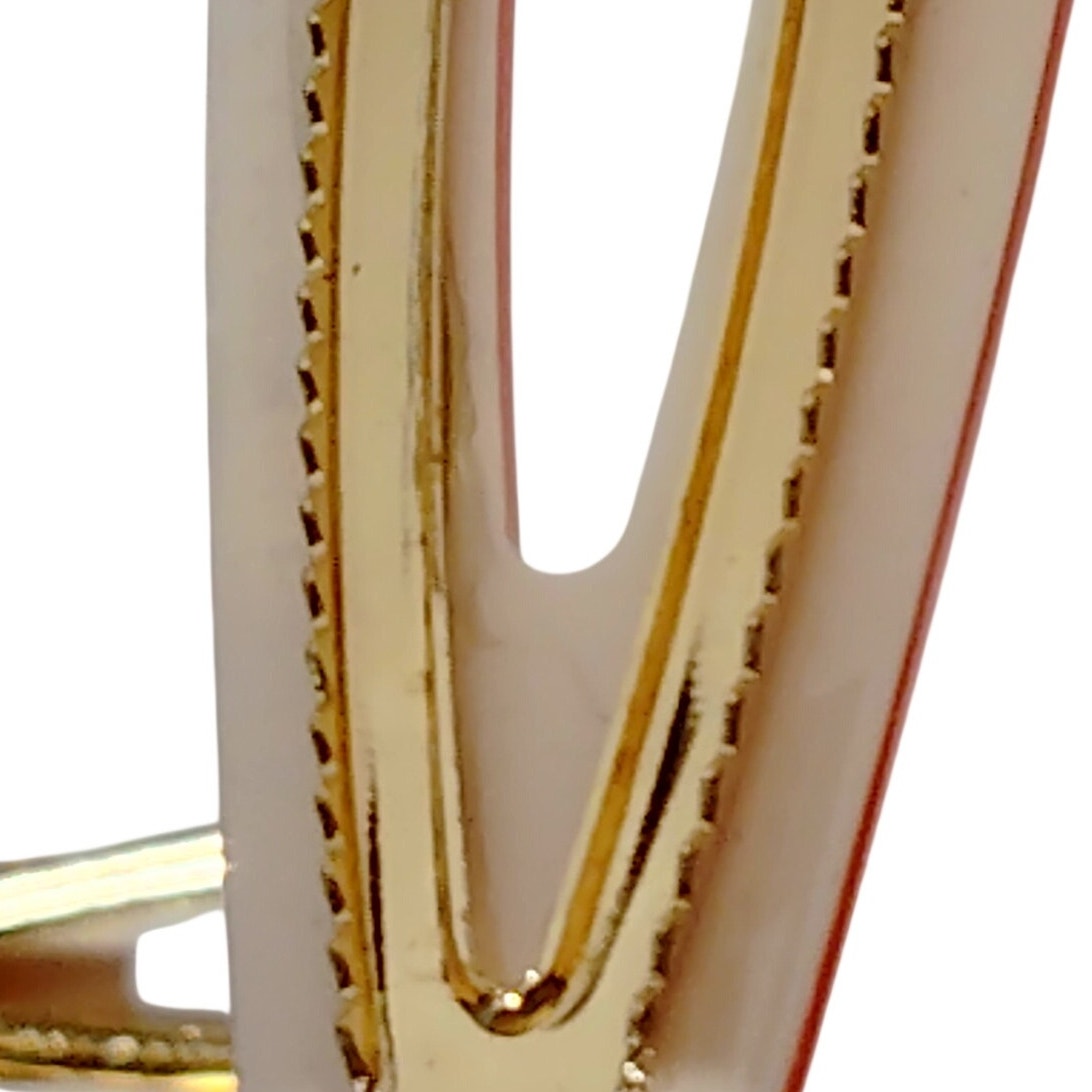 Old Navy Hair Clips – 2 Matching 3-Packs – Teardrop Style – Orange, Cream, Brown