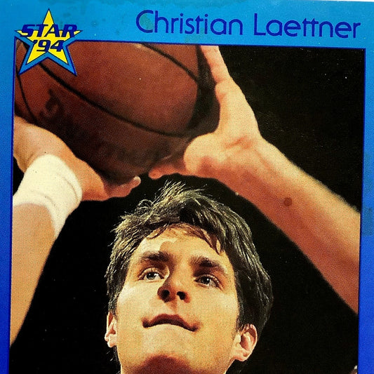 Christian Laettner, Duke and Minn., 1994 Star Int'l College and NBA Card 5, EXC