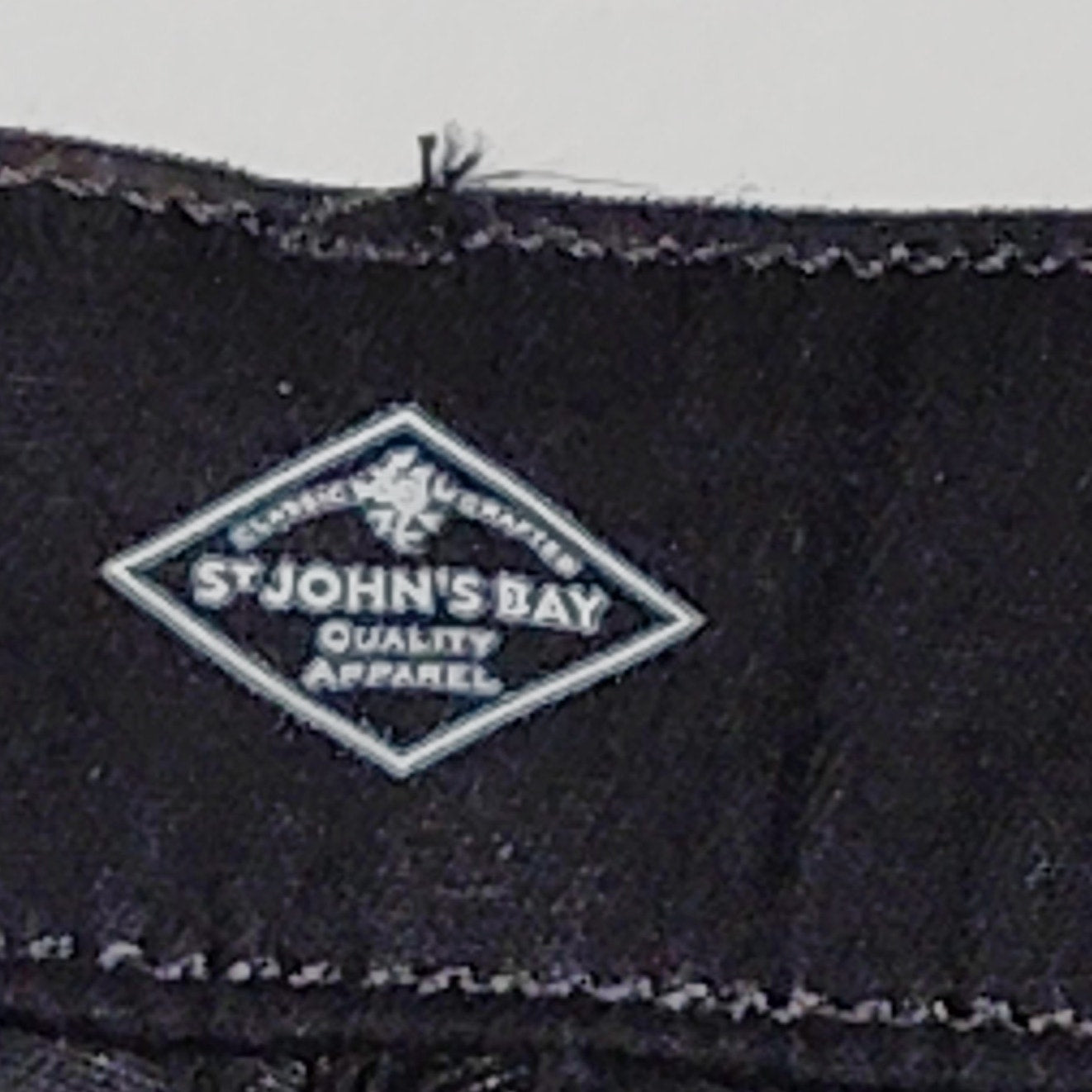 St Johns Bay Womens Bermuda Shorts Black Stretch Casual Summer Shorts 26W
