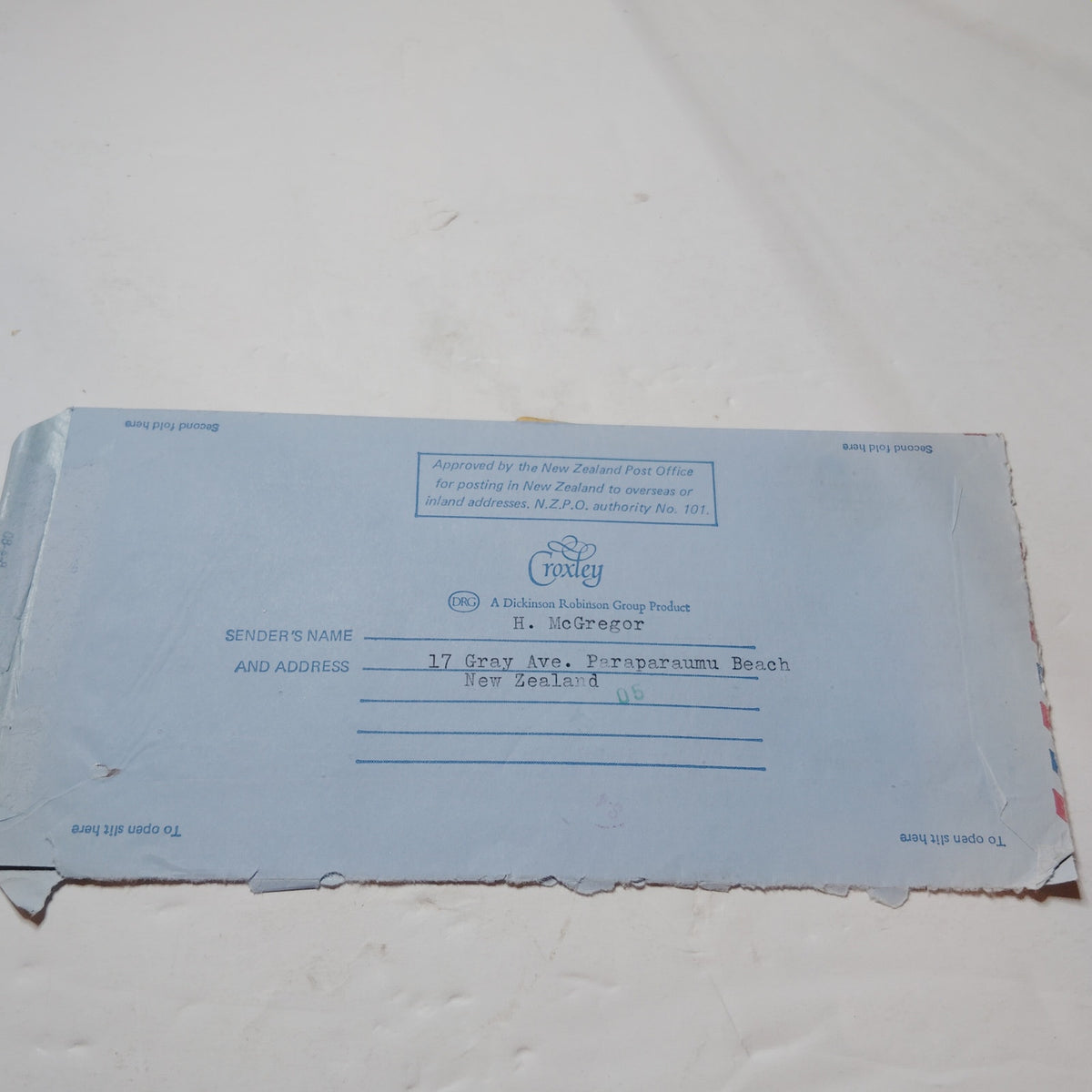 1981 New Zealand Aerogramme 35c Te Puea Stamp Cover w/ Letter to USA