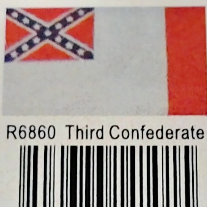 Ruffin Flag 3rd National Flag, 3 Ft x 5 Ft Polyester Flag w/ Brass Grommets