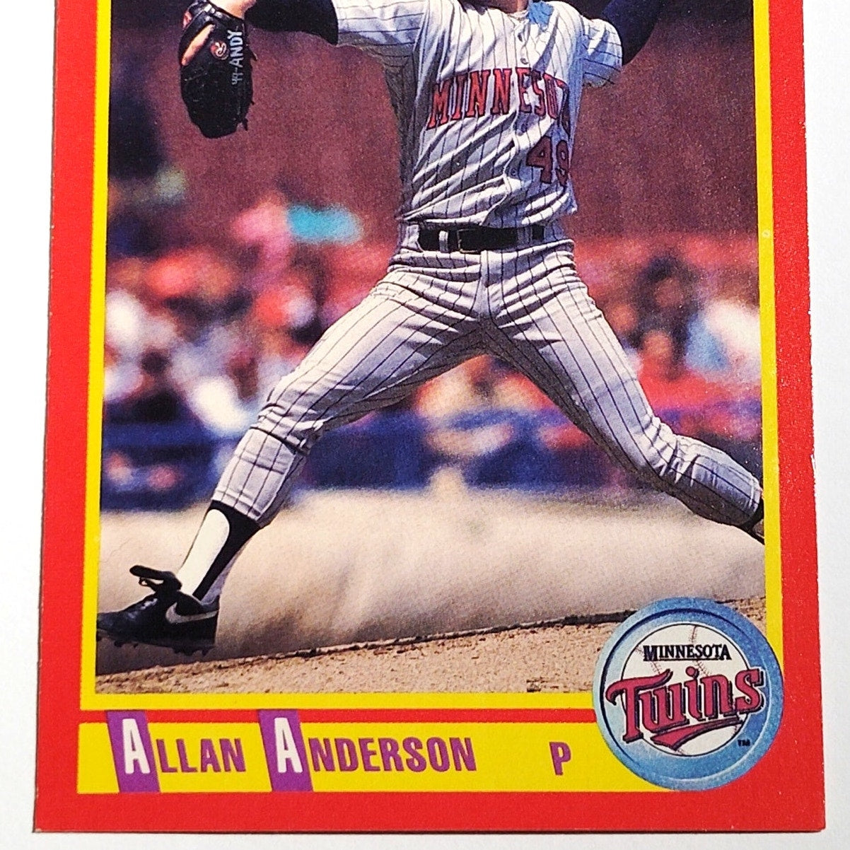 1990 Score Allan Anderson #292 Minnesota Twins Pitcher MLB Baseball EX
