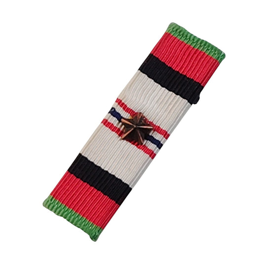 Afghanistan Campaign Ribbon with One Bronze Star Device, 1-3/8"L x 3/8"H