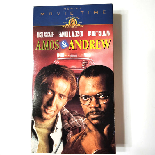 Amos and Andrew VHS 1998 Samuel L. Jackson Nicolas Cage MGM Comedy