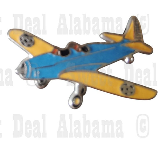 Fairchild PT-19 Aircraft, Collector's Hat, Lapel, Brooch Pin 1-1/4"W x 3/4"H
