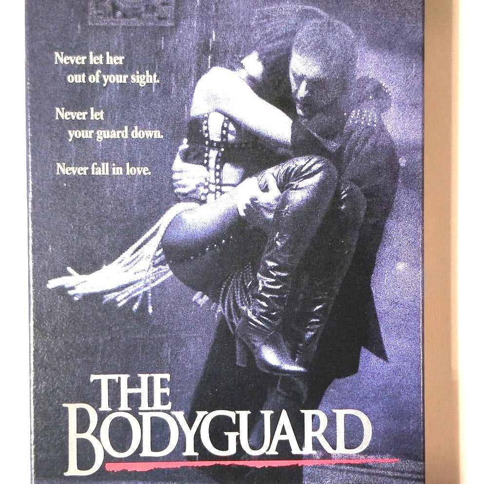 The Bodyguard VHS 1992 Kevin Costner Whitney Houston Romantic Thriller Warner