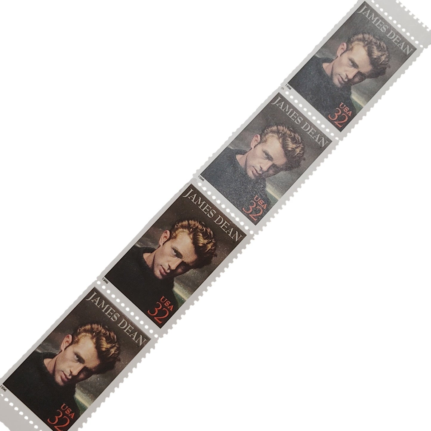 Strip of 4 – 1996 USA 32¢ James Dean Legends of Hollywood MNH – Scott 3082