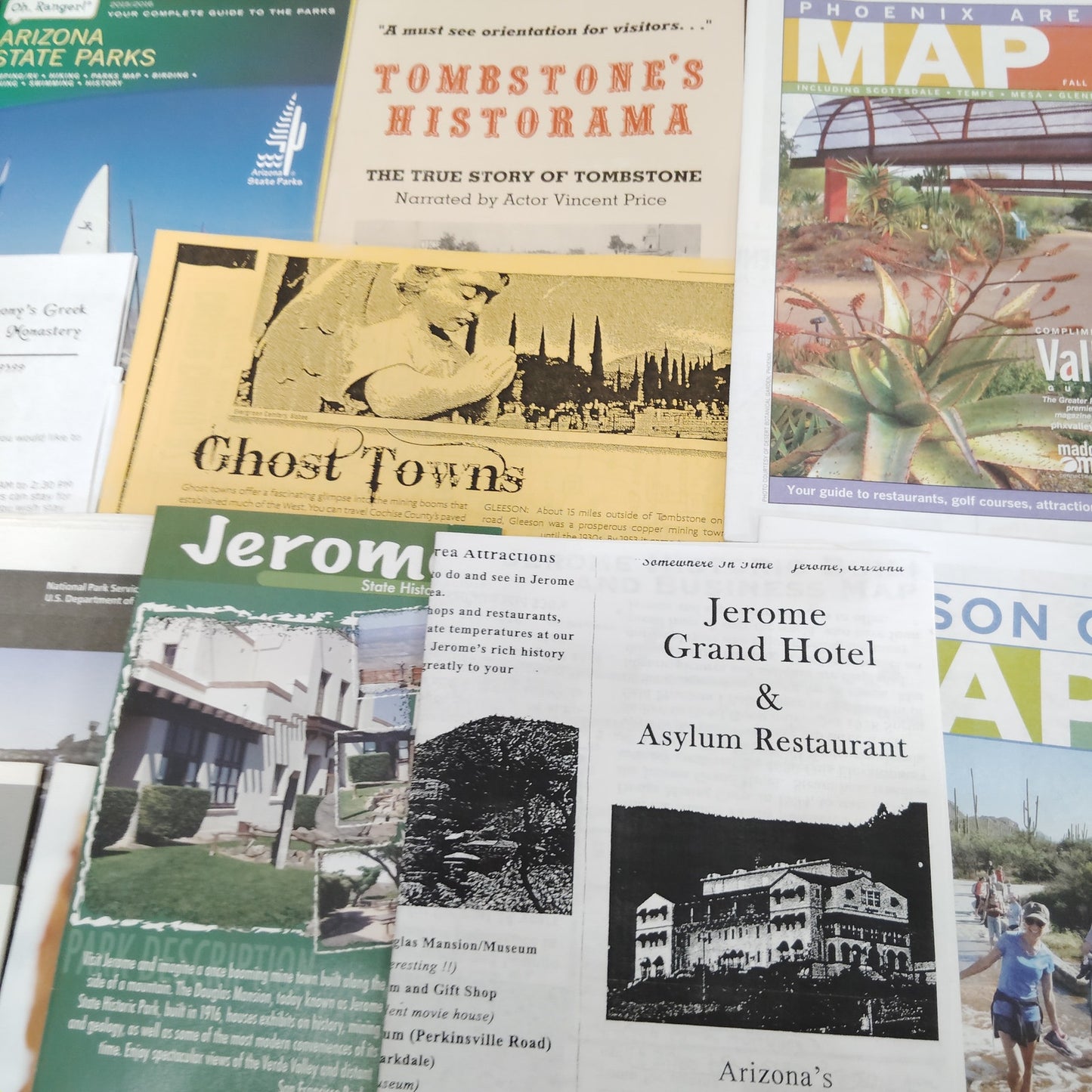 Arizona Travel Ephemera Lot - Maps, Brochures, Guides & Souvenirs 2015