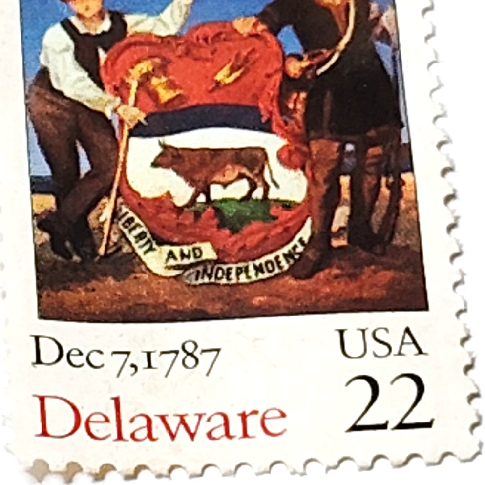 1987 USPS 22¢ Delaware Statehood Bicentennial Commemorative Stamp #2336