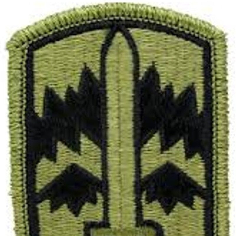 US Army 171st Infantry Brigade SSI Patch Subdued Bagby Green Black Sew‑On 3 × 2