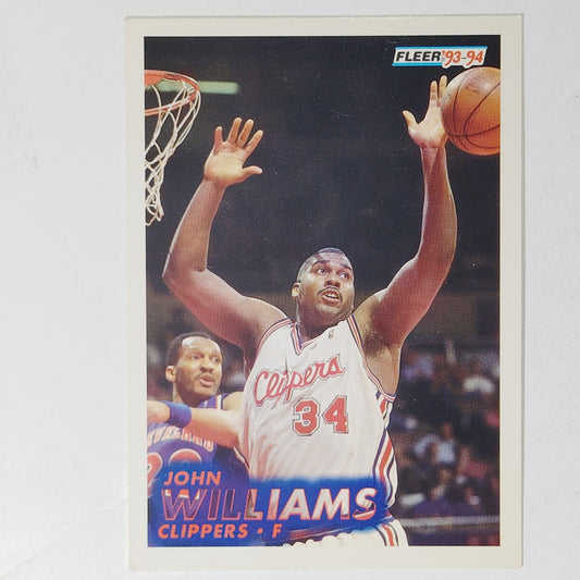 1993–94 Fleer John Williams #97 – LA Clippers – Forward – VG/EX