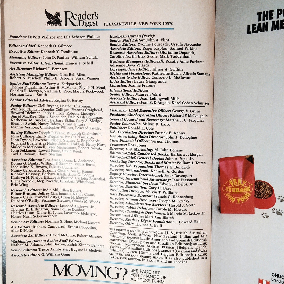 Vintage Reader's Digest January 1989 Magazine Mistakes New Presidents Make