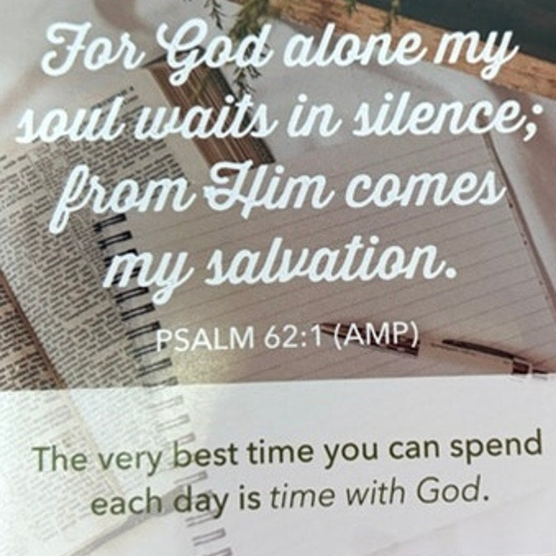 Christian Scripture Fridge Magnet Psalm 62:1 Bible Verse Inspirational 4x4