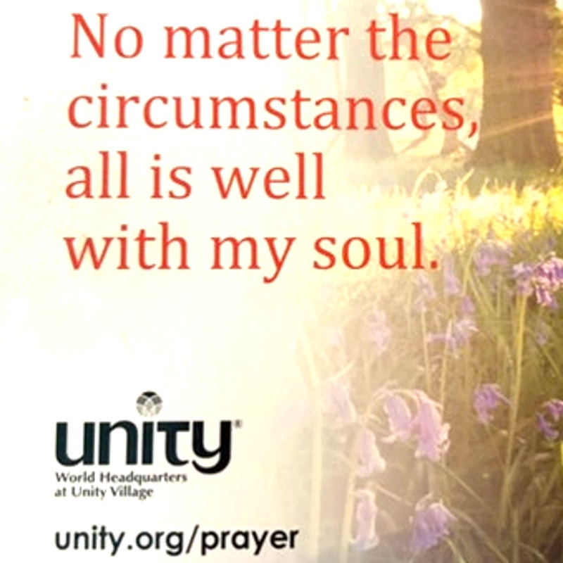 Inspirational Fridge Magnet All Is Well With My Soul Unity Forest Scene 4.25x3