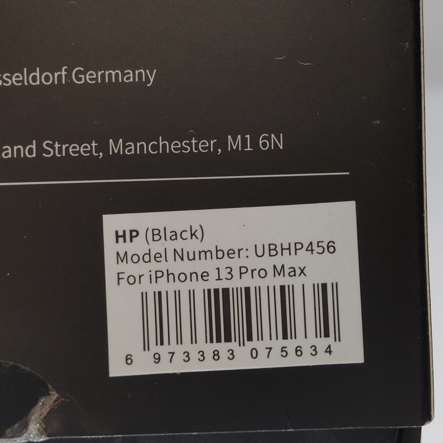 Magnetic Case, Black Trim For iPhone 13 Pro Max Phone, Model UBHP458