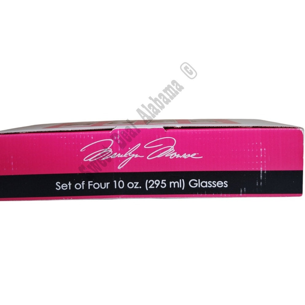 Marilyn Monroe 10 oz. Glass 4-Pack, By: Marilyn Monroe Bioworld Kitchen and Bar