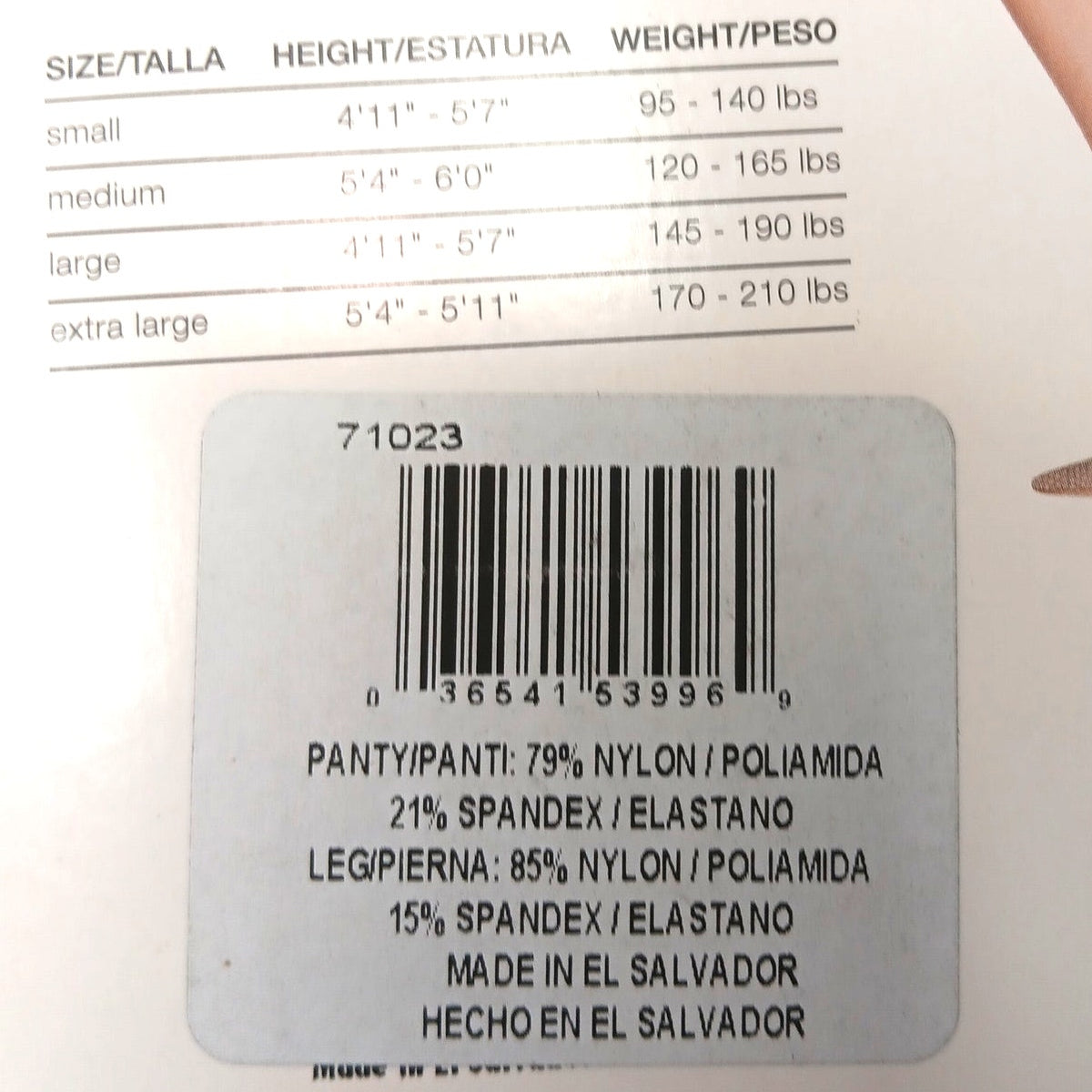 Hanes Control Top Silky Sheer Pantyhose Nude Large 20 Denier Sheer Tights