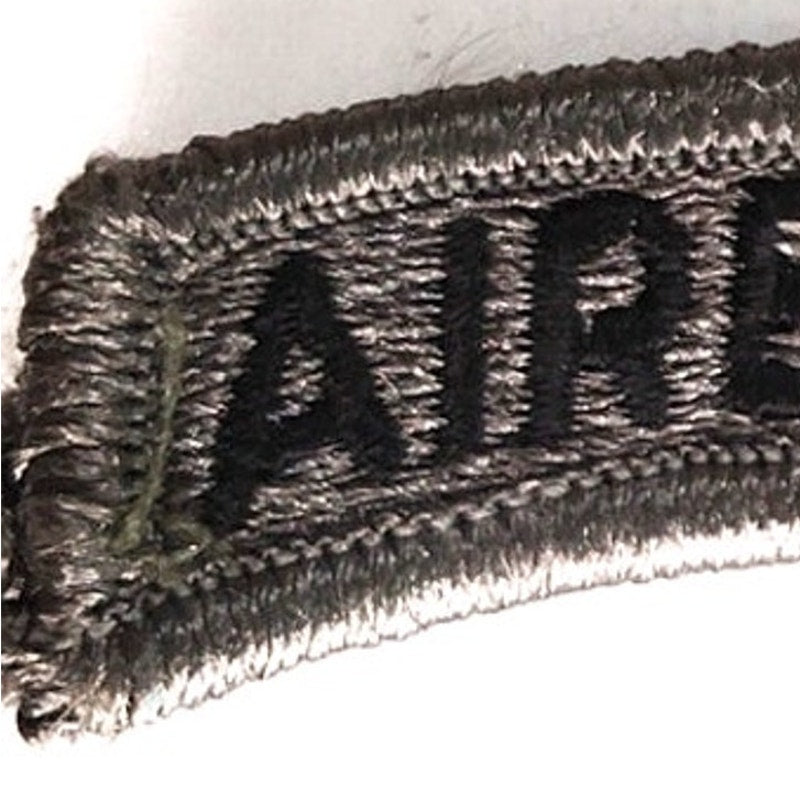 US Army Airborne Tab Embroidered Patch Subdued 2‑1/2" × 1" Hook Back