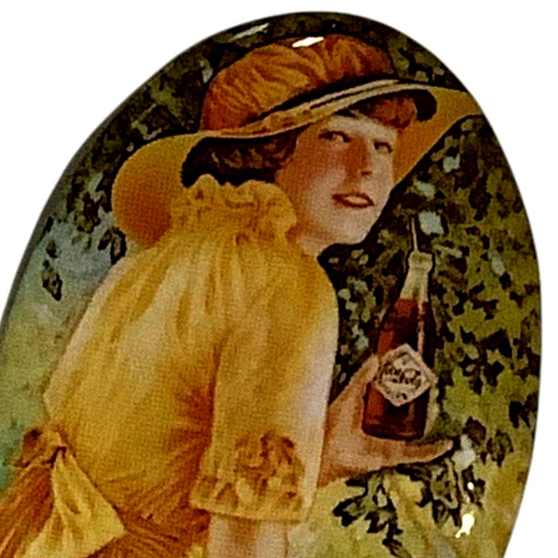 1973 Mirror Celluloid Coca-Cola Memorabilia Hand Pocket Hamilton Girl Mirror