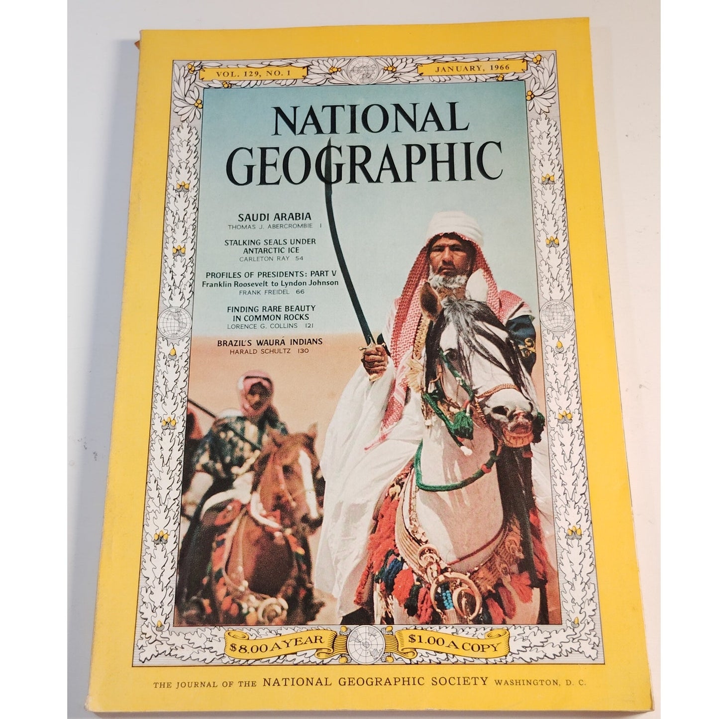 National Geographic January 1966 | Amazon, Saudi Arabia & Antarctic Seals