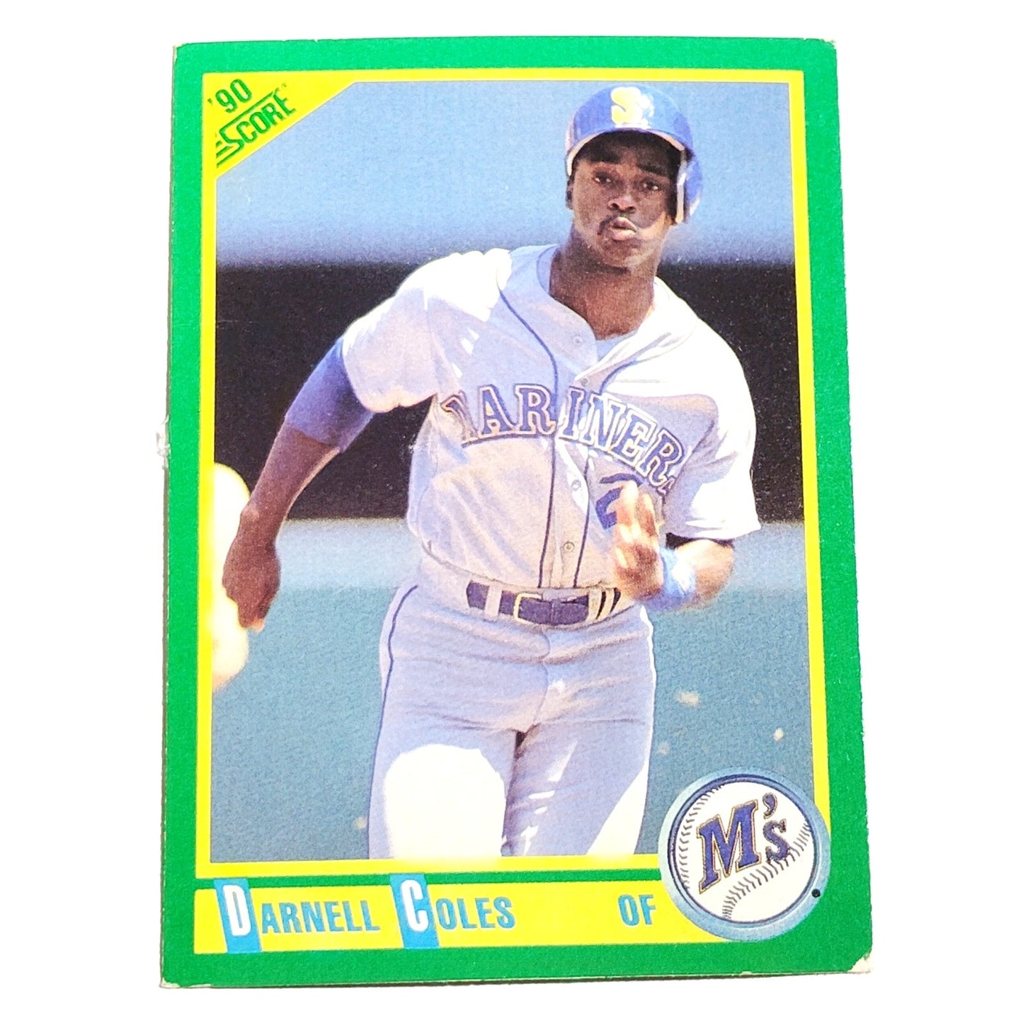 1990 Score Darnell Coles Card No. 62 Seattle Mariners 3B VG/EX