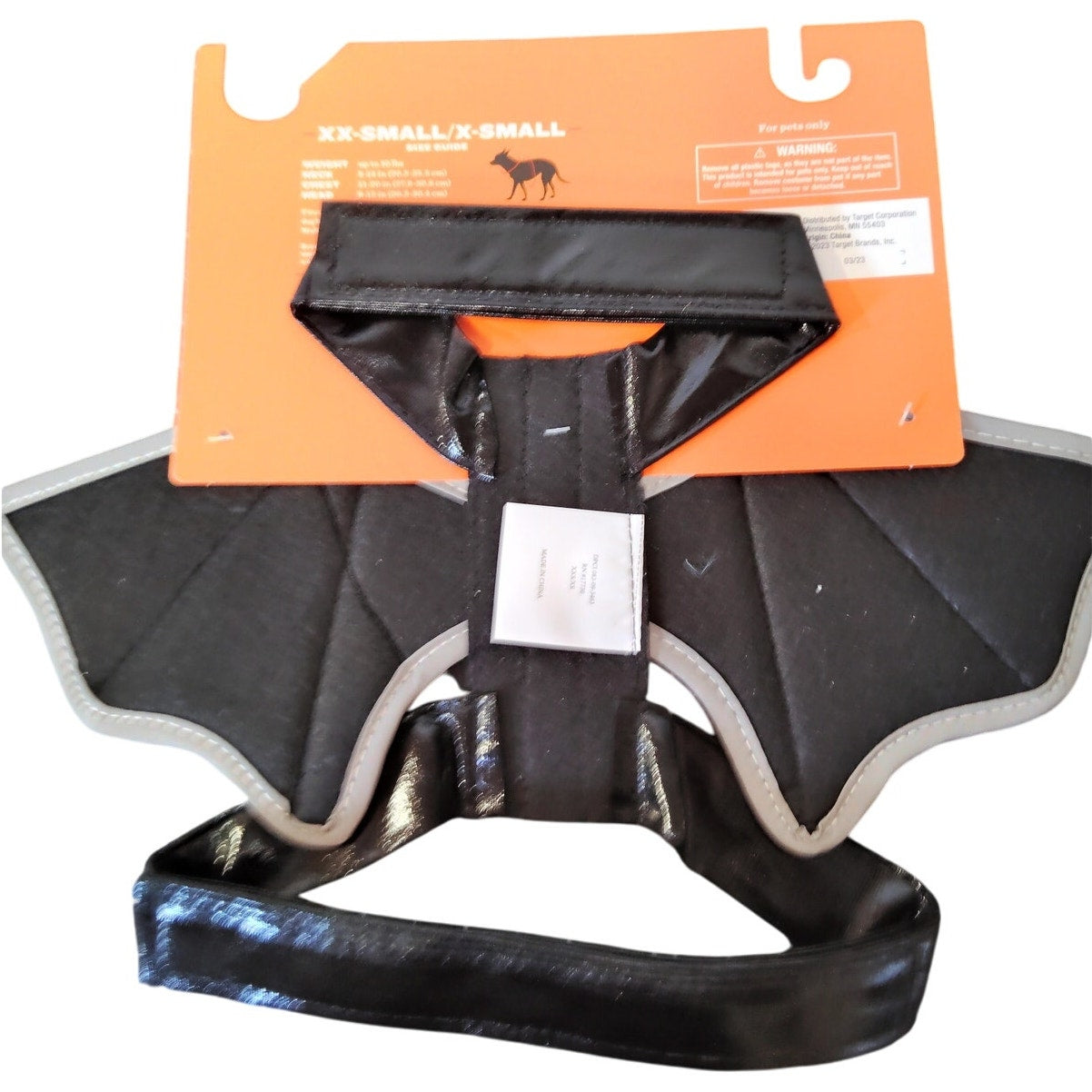 Hyde & EEK! Reflective Halloween Bat Wings Rider Costume – Dog & Cat – XXS/XS