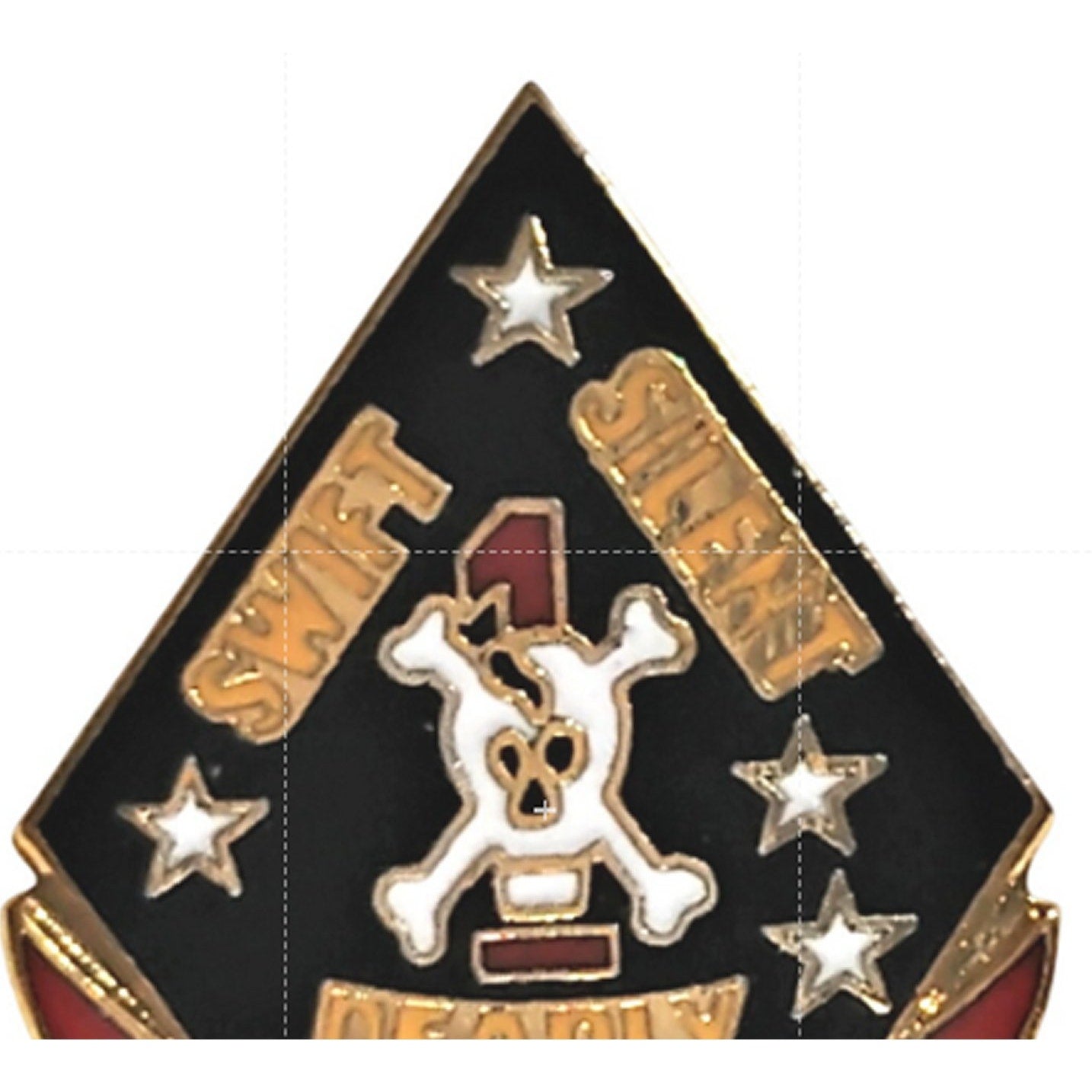 USMC 1st Recon Battalion Novelty Hat Lapel Pin 1‑1/8" × 3/4"