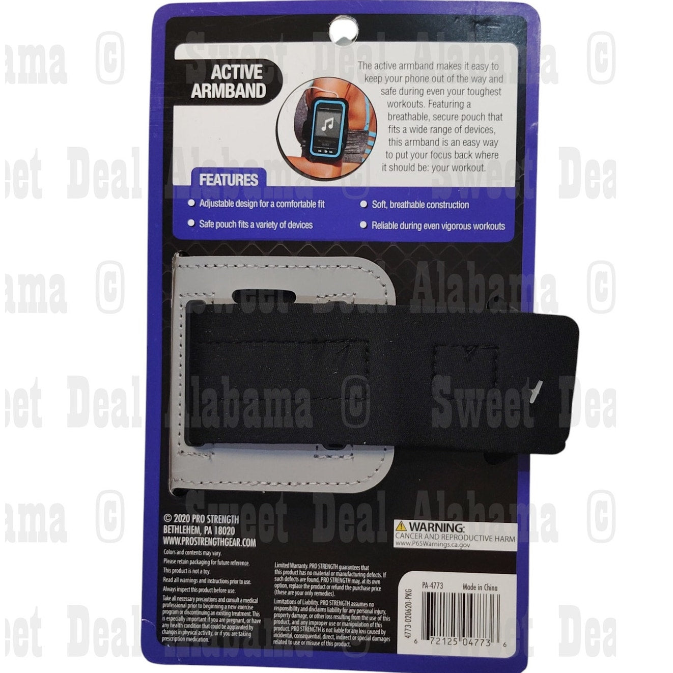 Pro Strength Active Armband – Adjustable Band for Smartphones & Keys