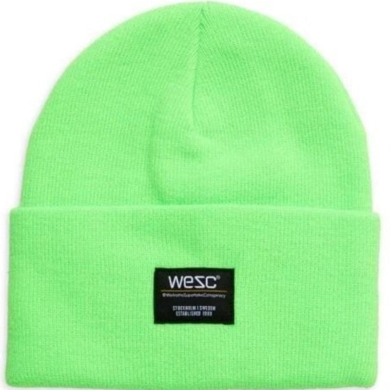 WESC Puncho Beanie – Neon Green – One Size