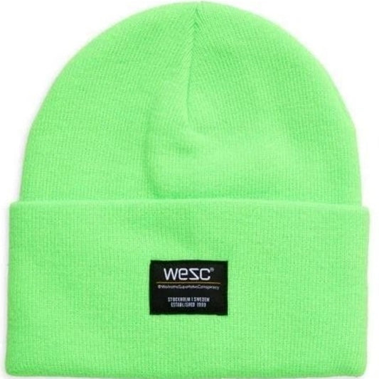 WESC Puncho Beanie – Neon Green – One Size