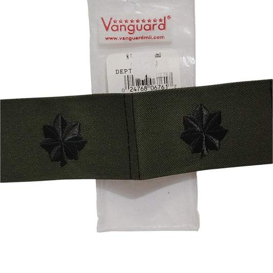 Vintage USN Commander / US Army Lieutenant Colonel Collar Sew-On Device Tape Set– Black Oak Leaf