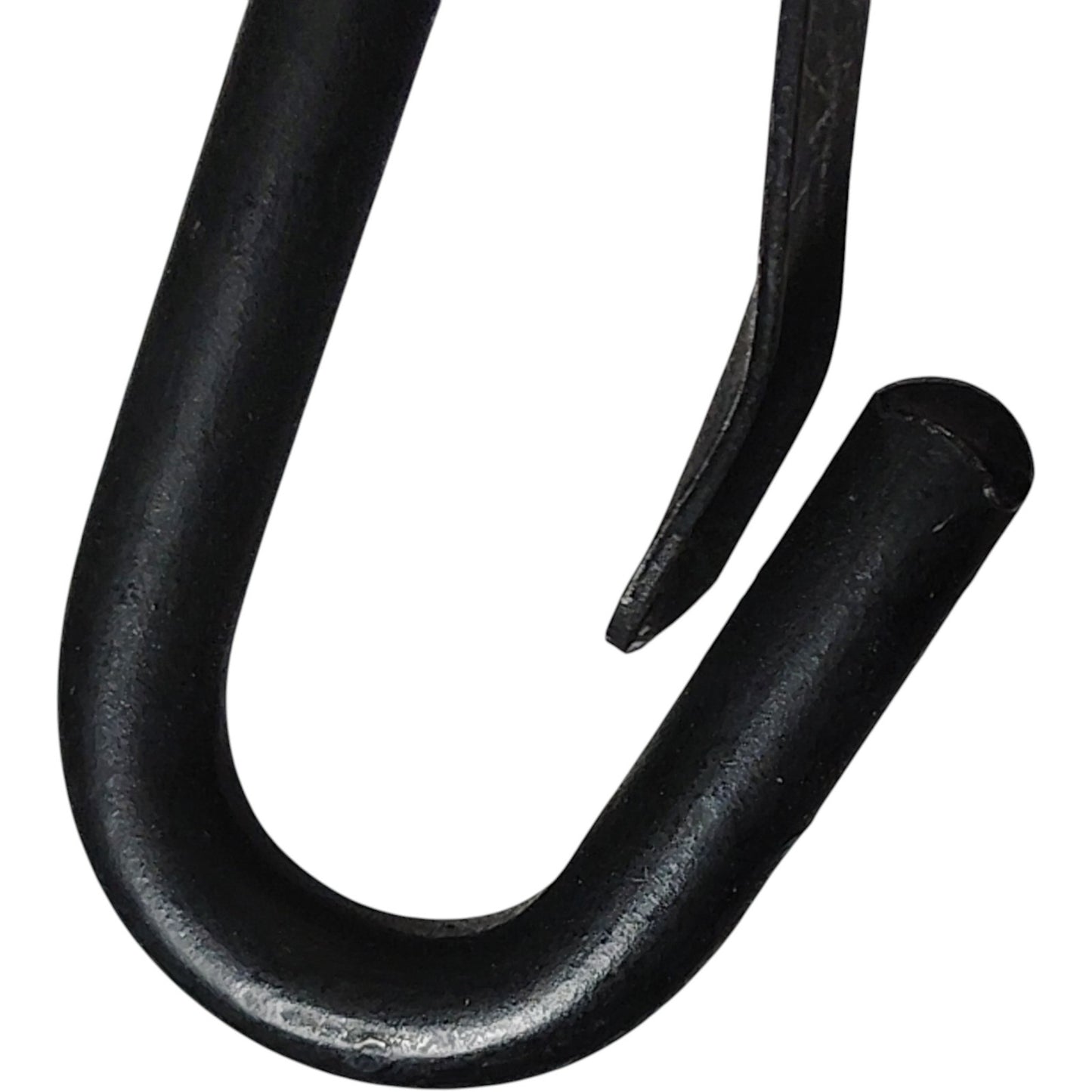 1 Pair – 1" Black Plated Metal Fixed Loop Snap Hooks, Military Surplus