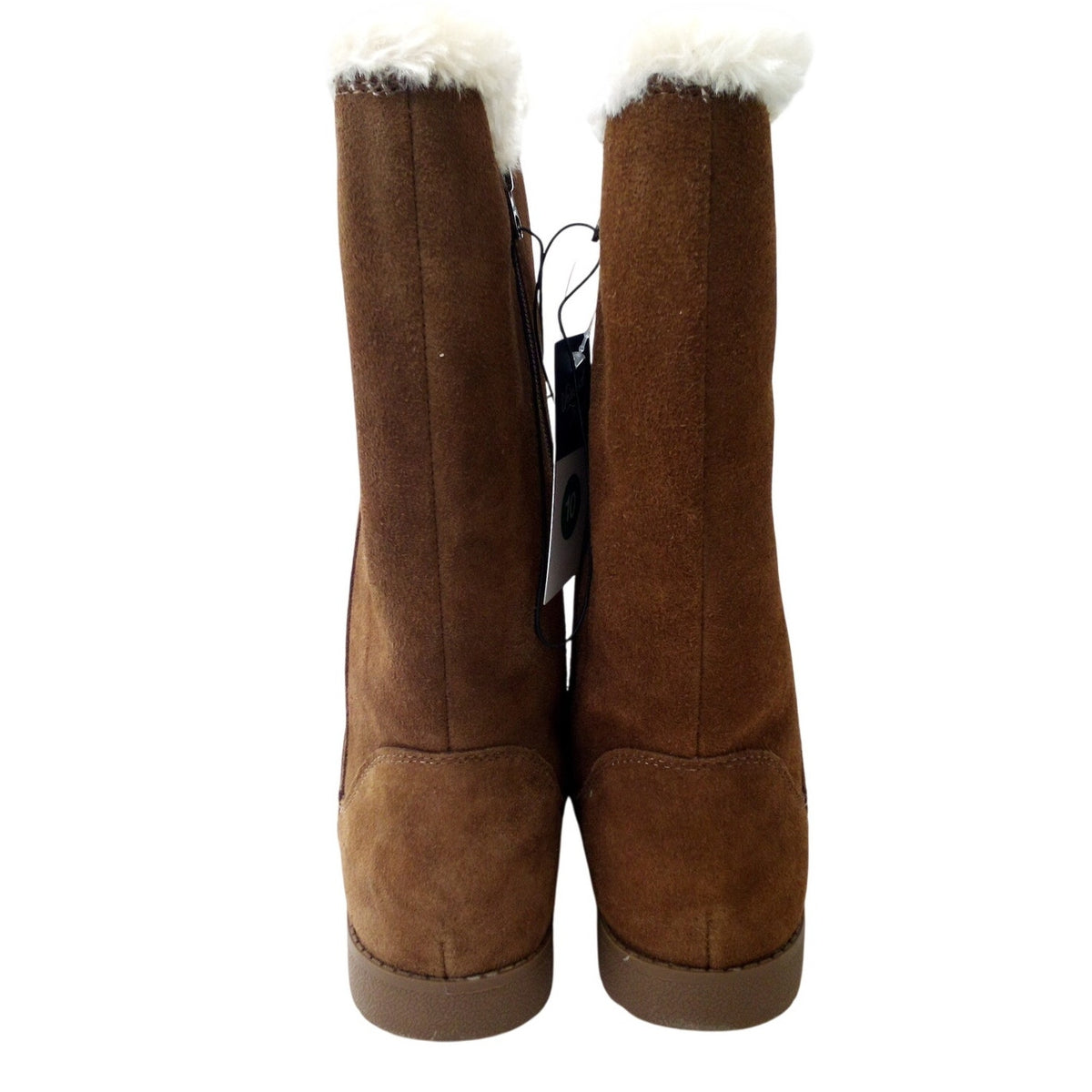 Universal Thread Charleigh Suede Faux Fur Lined Winter Boots Sz 10 Brown